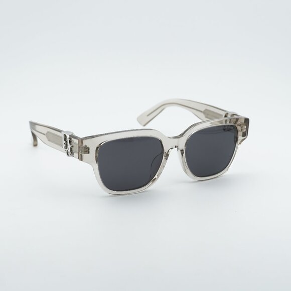 Dior OBLIQUE S1F 78A0 Sunglasses Khaki Square Frame, Grey Lenses main image 6